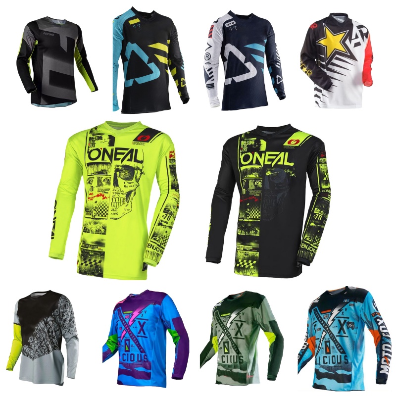 Motorcycle Gear Women - Oddychająca, szybkoschnąca koszulka motocrossowa męska damska,