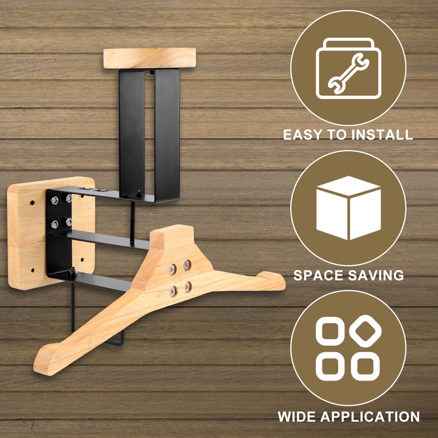 Motorcycle Gear Hanger - ​ Uchwyt na kask motocyklowy, drewniany