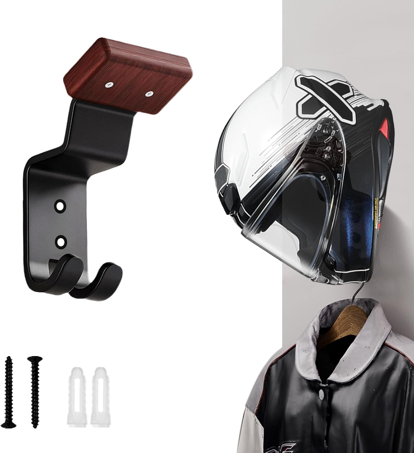 Motorcycle Gear Hanger - Uchwyt ścienny na kask motocyklowy, wytrzymały