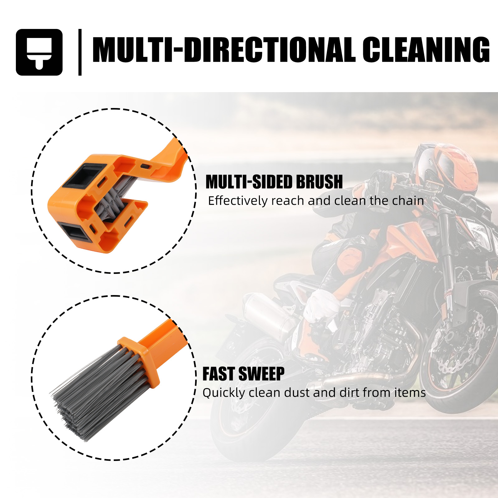 Szczotka do czyszczenia łańcuc – Gear X Motorcycle recenzja i cena