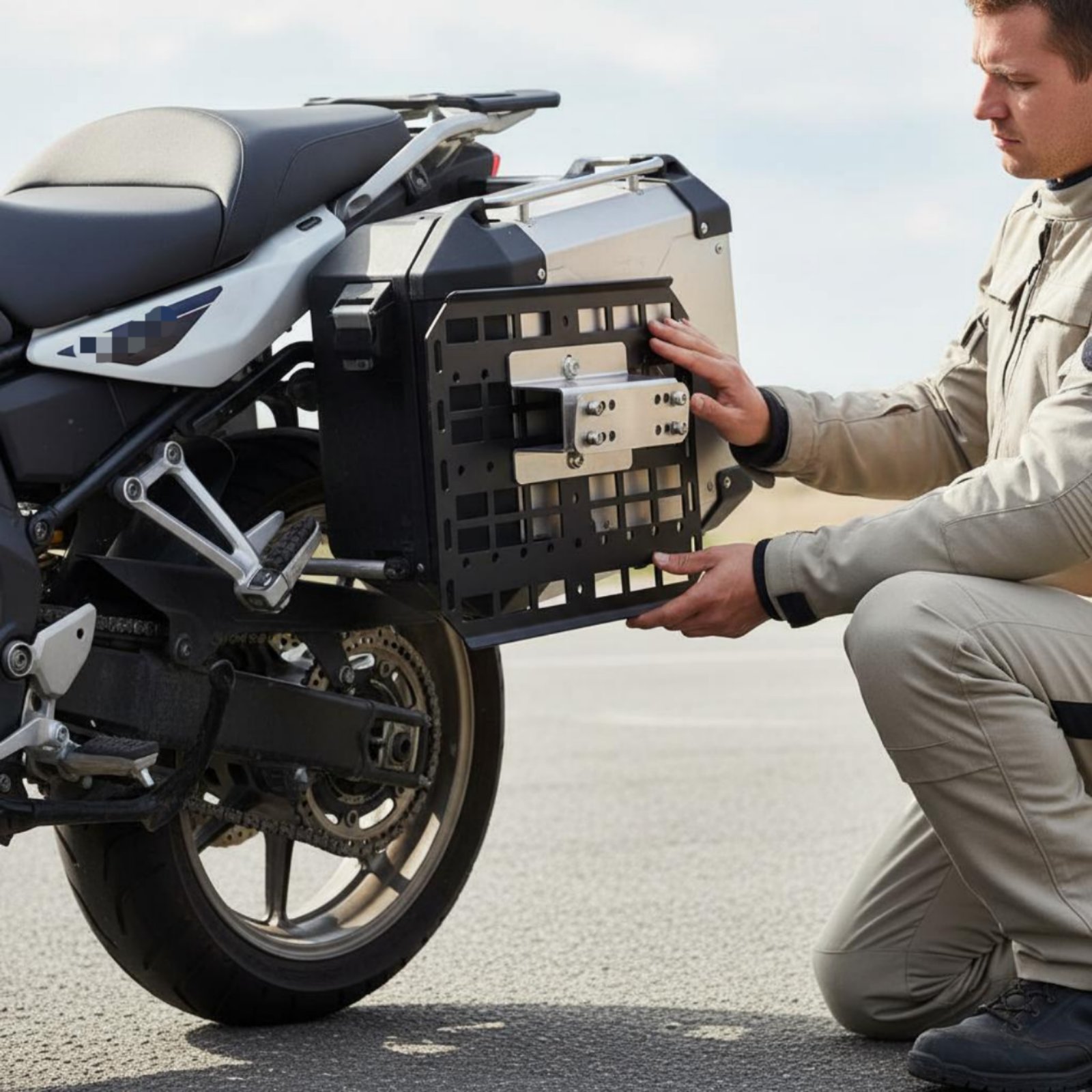 Uchwyt na sakwy motocyklowe, w – Motorcycle Gear Hanger recenzja i cena