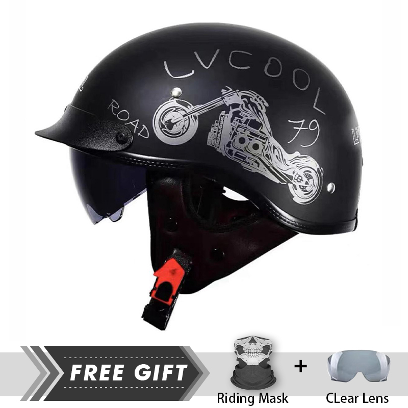 Mężczyźni Kobiety Kask półtwar – Motorcycle Gear In Store recenzja i cena