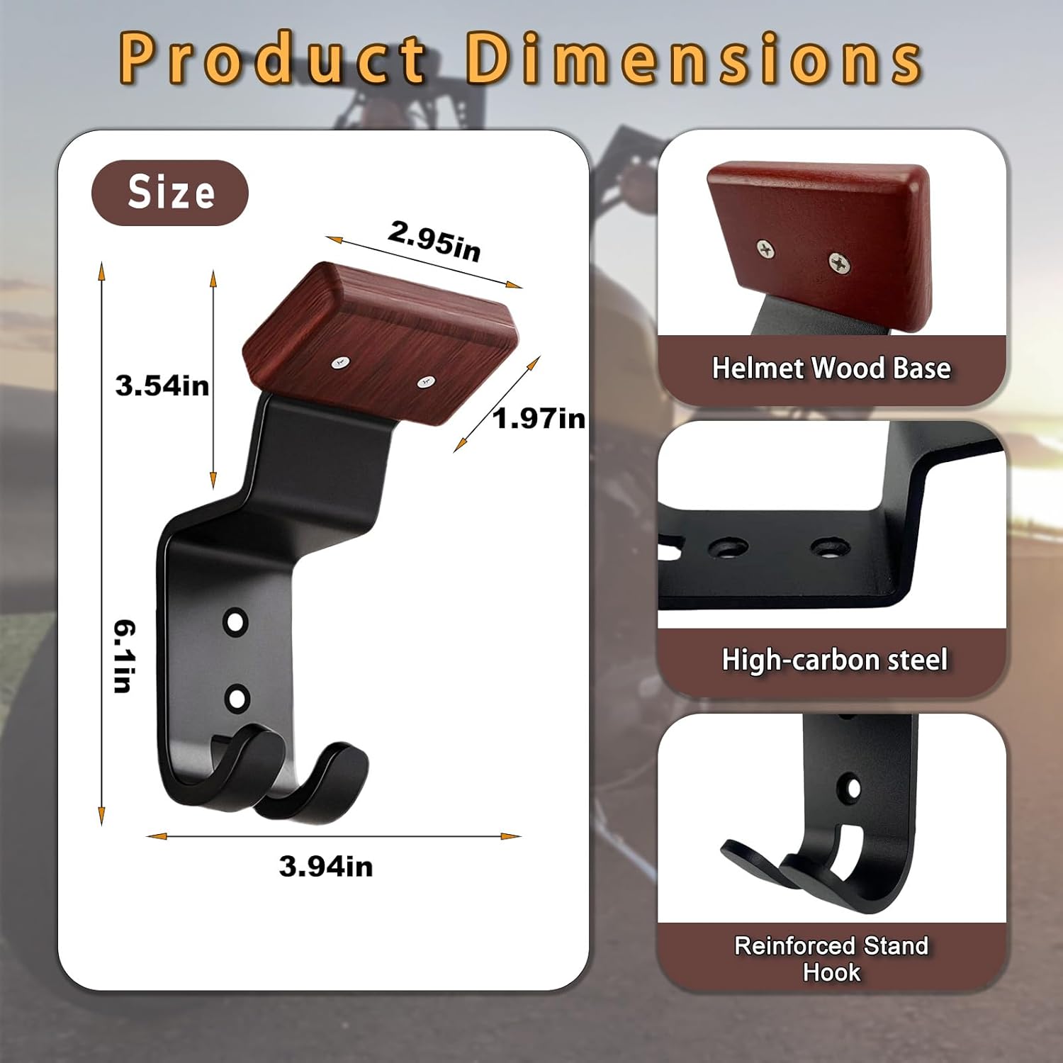 Uchwyt ścienny na kask motocyk – Motorcycle Gear Hanger recenzja i cena