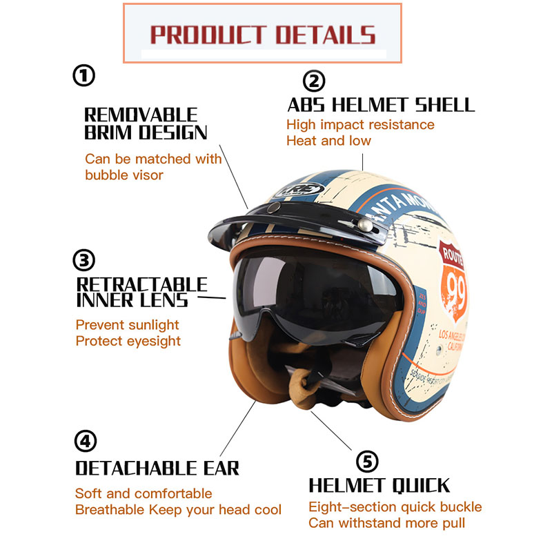 Kask motocyklowy SOMAN otwarty – Motorcycle Gear In Store recenzja i cena